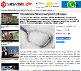 Yaz aylarında Türkiye'nin 'şekeri' yükseliyor