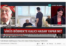 Türk Böbrek Vakfı Başkanı Timur Erk Haber Global Röportajı