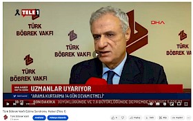 Türk Böbrek Vakfı Ezilme Sendromu Haberi (Tele 1)