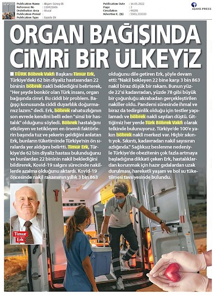 Organ Bağışında Cimri Bir Ülkeyiz