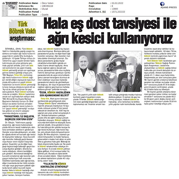 TBV Tavsiye İle İlaç Kullanımı