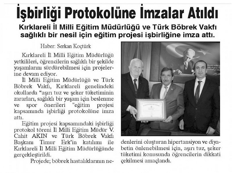 Kırklareli MEM Protokol