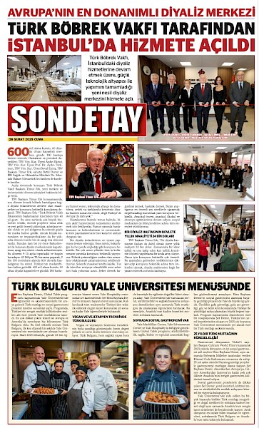 Avrupanın En Donanımlı Diyaliz Merkezi Türk Böbrek Vakfı Tarafından Açıldı