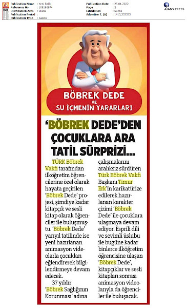Böbrek Dede´den Çocuklara Ara Tatil Süprizi