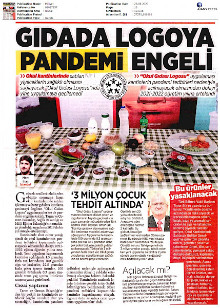 Gıdada Logoya Pandemi Engeli