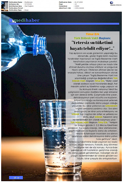 Yetersiz Su Tüketimi Hayatı Tehdit Ediyor