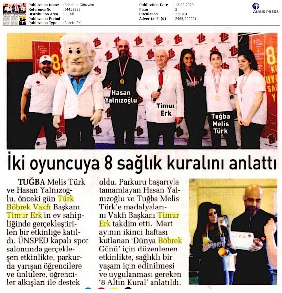 Iki Oyuncuya 8 Sağlık Kuralını Anlattı