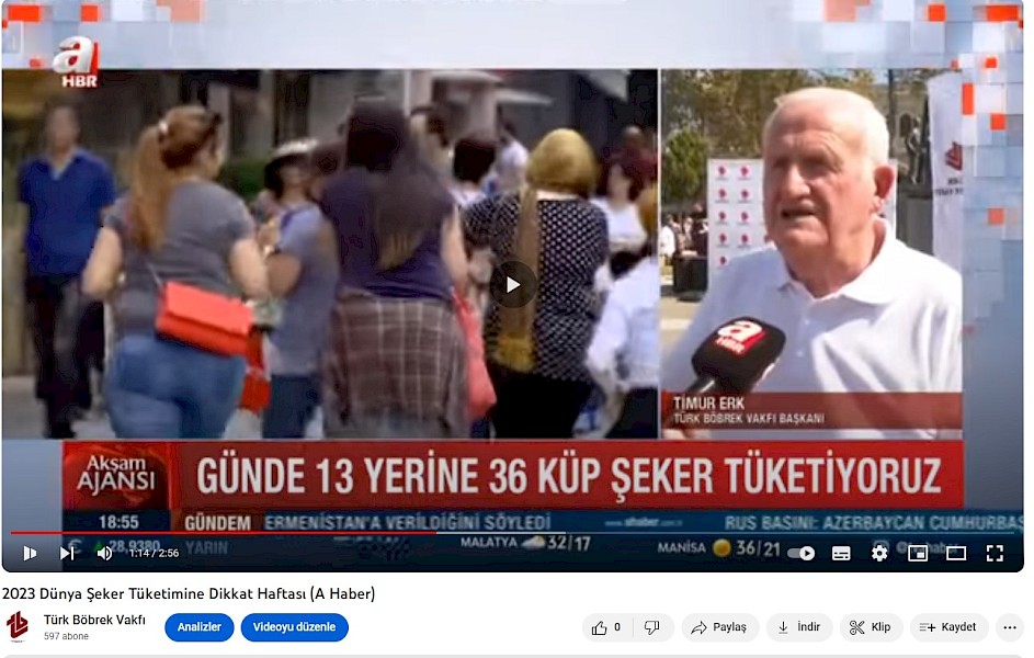 TBV Başkanı Timur Erk: 13 Yerine 36 Küp Şeker Tüketiyoruz