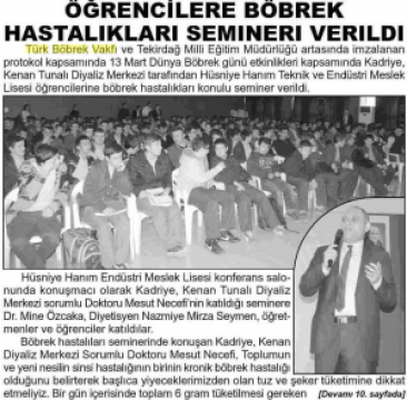 Okullardaki Beslenme Eğitimlerimiz Sürüyor