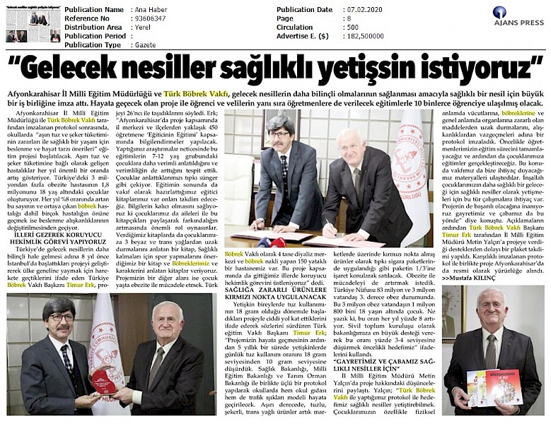 Gelecek Nesiller Sağlıklı Yetişsin İstiyoruz