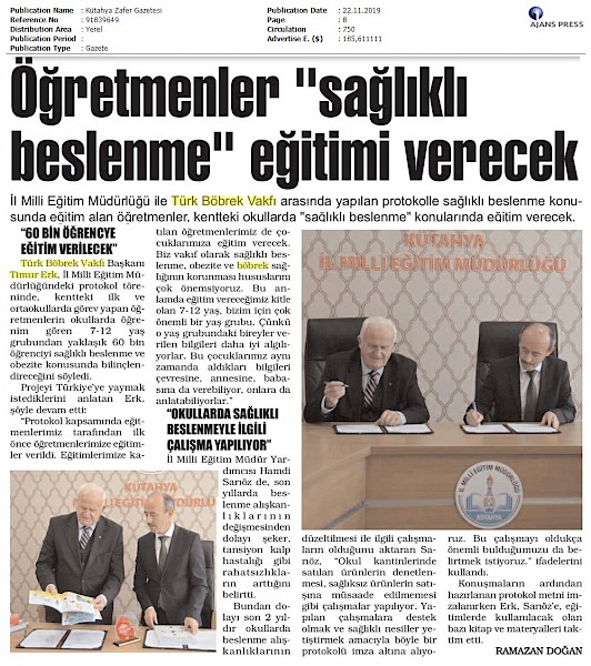 Öğretmenler Sağlıklı Beslenme Eğitimi Verecek