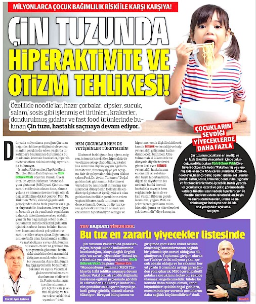 Çin Tuzunda Hiperaktivite ve Otizm Tehlikesi