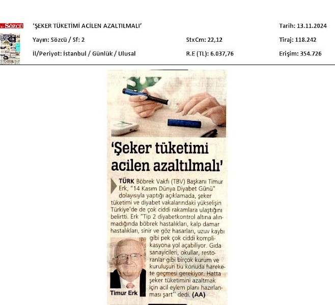Şeker Tüketimi Acilen Azaltılmalı