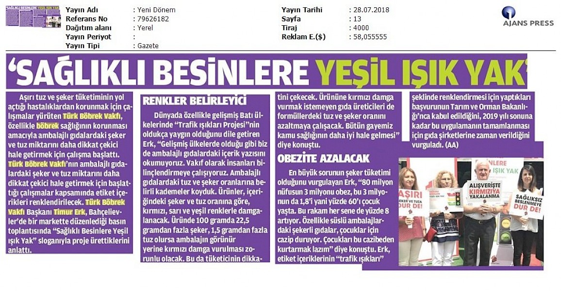 Sağlıklı Besinlere Yeşil Işık Yak