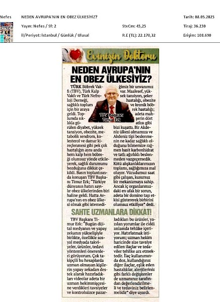 Avrupa´nın En Obez Ülkesiyiz