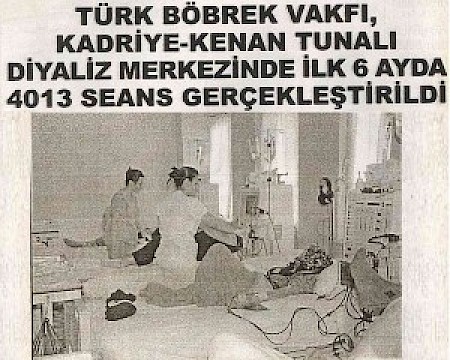 TBV Malkara Kadriye-Kenan Tunalı Diyaliz Merkezi´nde Seans Sayıları Arttı