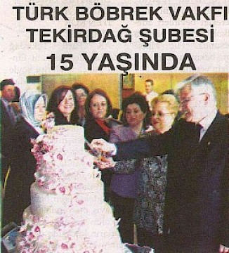 TBV Tekirdağ Şubesi 15. Yılını Kutladı
