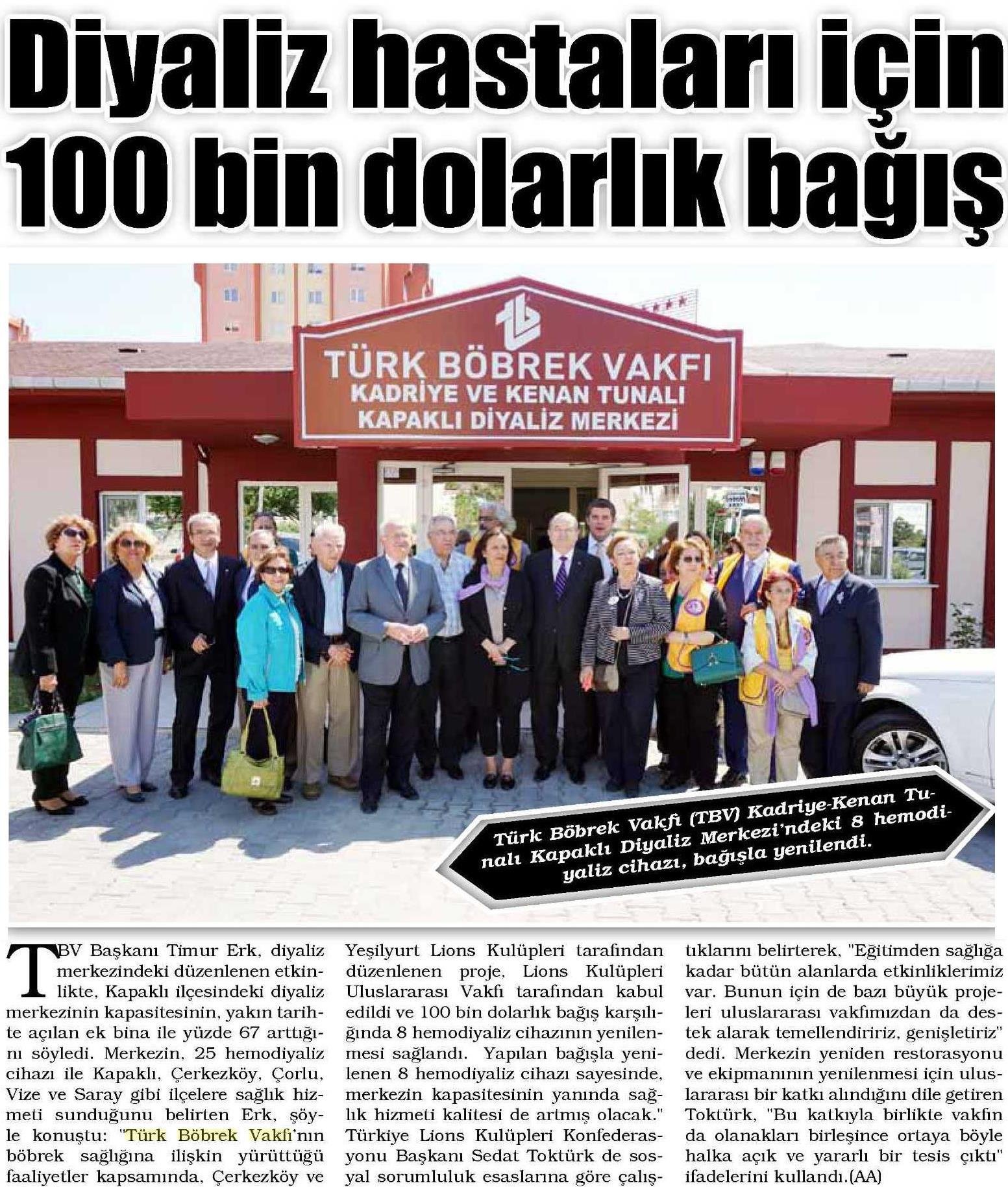 Basında TBV