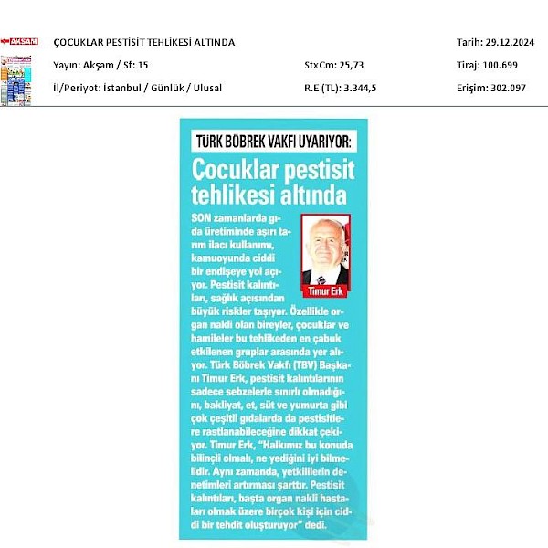 Çocuklar Pestisit Tehlikesi Altında
