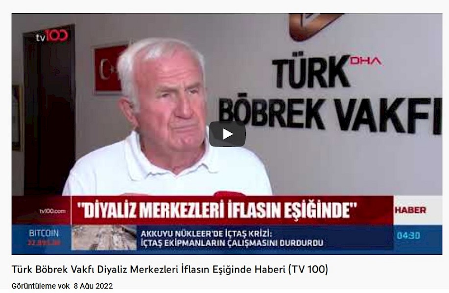 TBV Diyaliz Merkezleri İflasın Eşiğinde Haberi