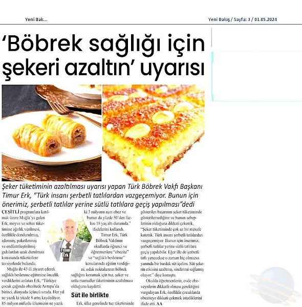 TBV´den Şekeri Azaltın Uyarısı
