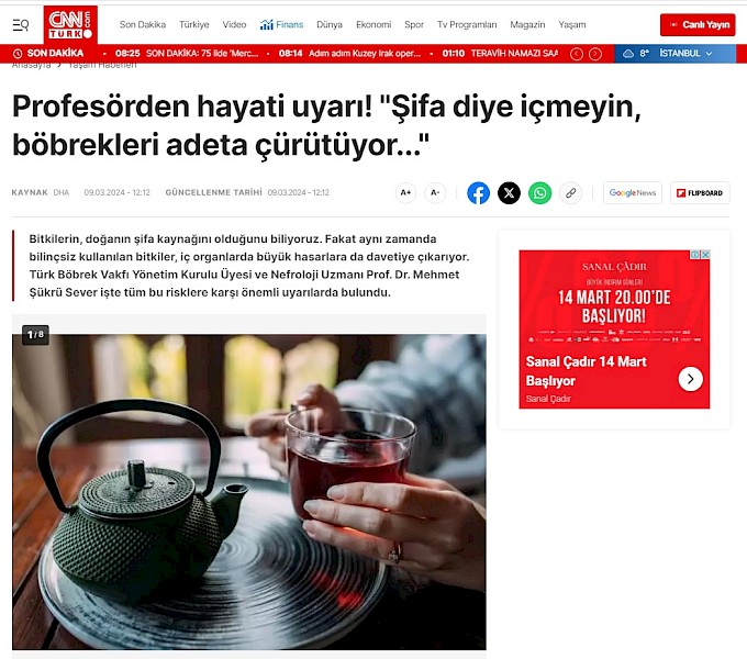 Profesörden hayati uyarı! "Şifa diye içmeyin, böbrekleri adeta çürütüyor