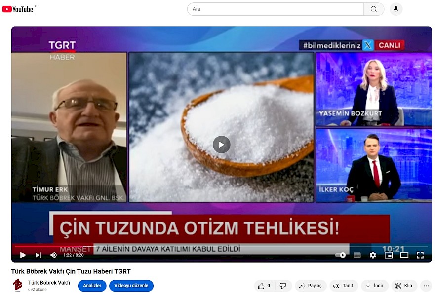 TBV Çin Tuzundaki Tehlike Haberi TGRT