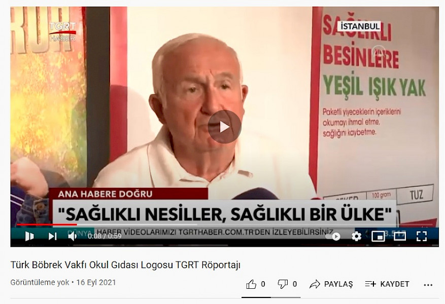 TBV Okul Gıdası Logosu TGRT Röportajı
