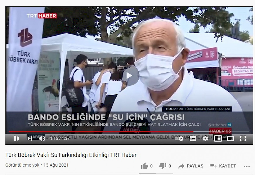 TBV Su Tüketim Farkındalığı Etkinliği TGRT HABER
