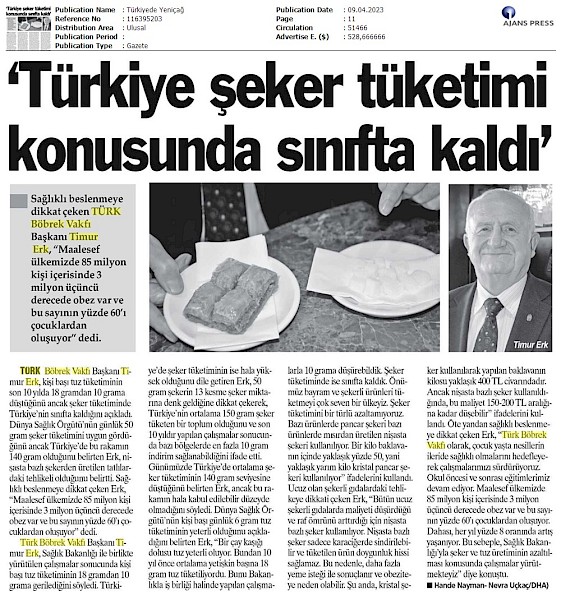 Türkiye Şeker Tüketiminde Sınıfta Kaldı