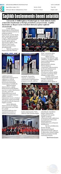 Sağlıklı Beslenmenin Önemi Anlatıldı