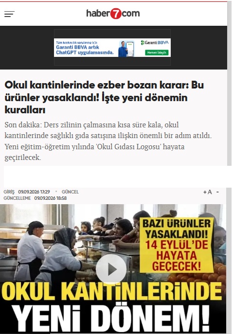 Okul kantinlerinde ezber bozan karar: Bu ürünler yasaklandı! İşte yeni dönemin kuralları
