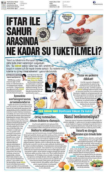 İftar İle Sahur Arasında Ne kadar Su Tüketilmeli