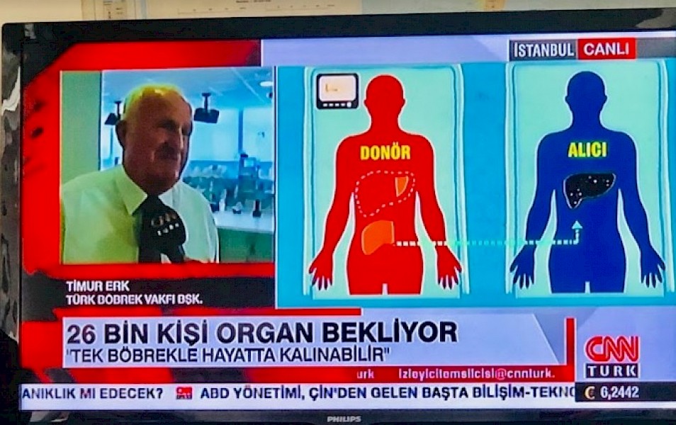 Türk Böbrek Vakfı Diyaliz Merkezi Organ Bağışı Canlı Yayını (CNNTURK)