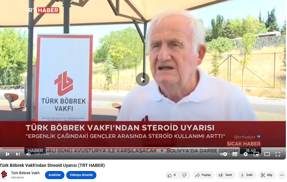 TBV´den Steroid Uyarısı