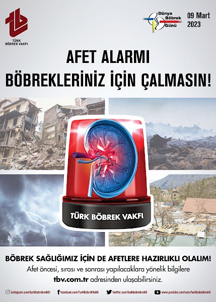 Afet Alarmı Böbrekleriniz İçin Çalmasın