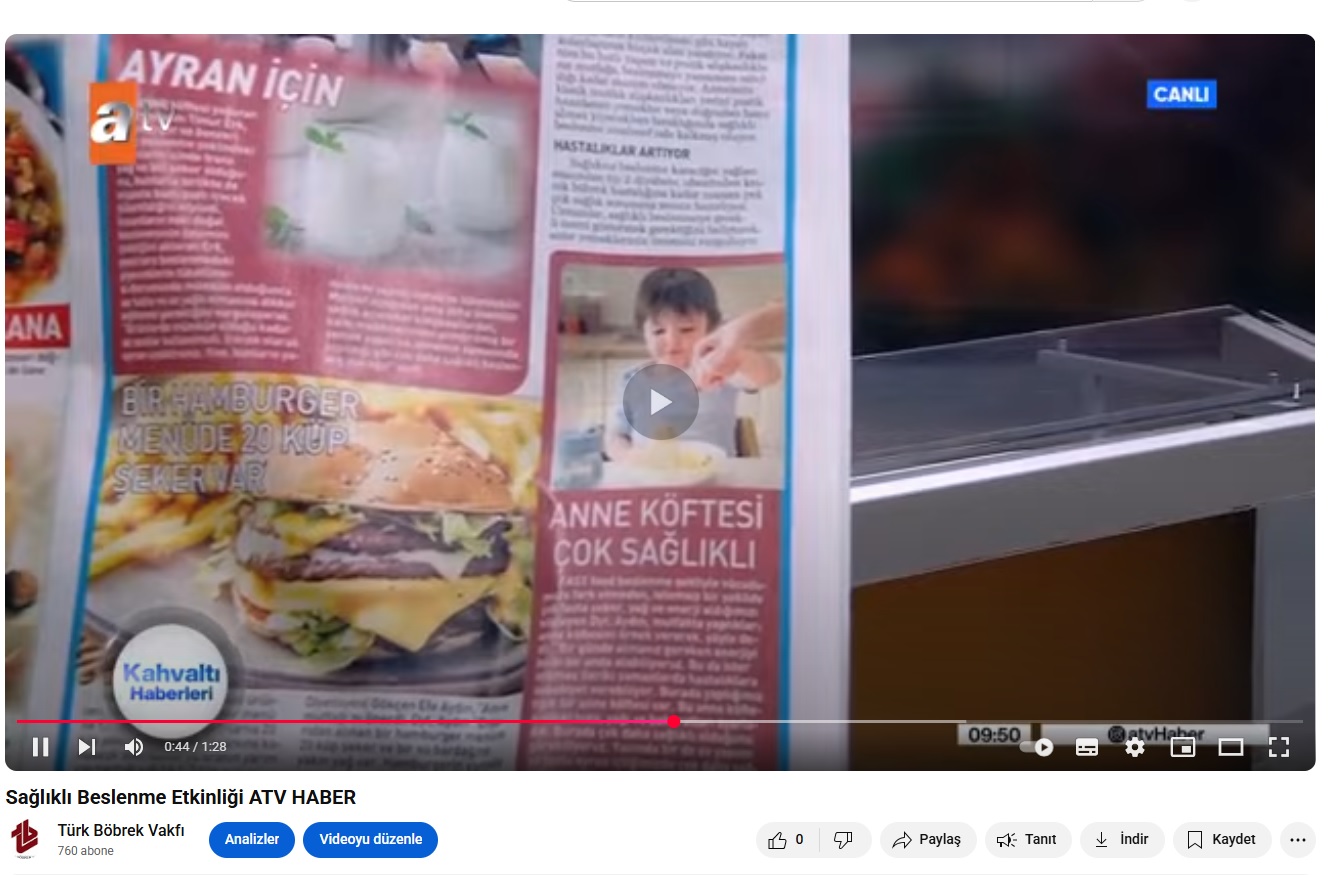 Sağlıklı Beslenme Etkinliği ATV HABER