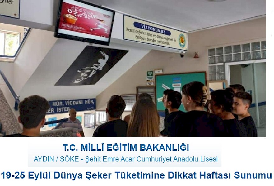 2023 Dünya Şeker Tüketimine Dikkat Haftası Katkıda Bulunan Kurum ve Kuruluşlar