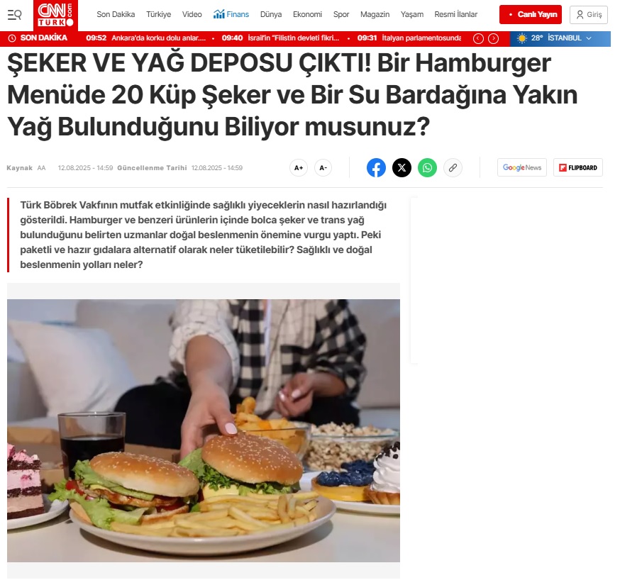 Hamburger Değil Şeker Deposu Çıktı!