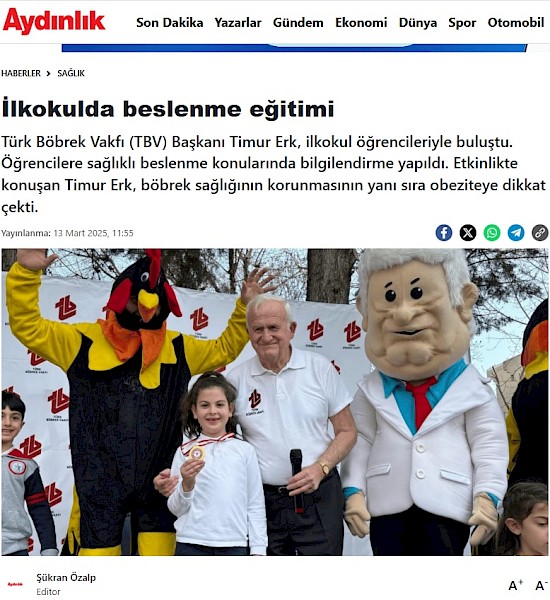 İlkokulda Beslenme Eğitimi