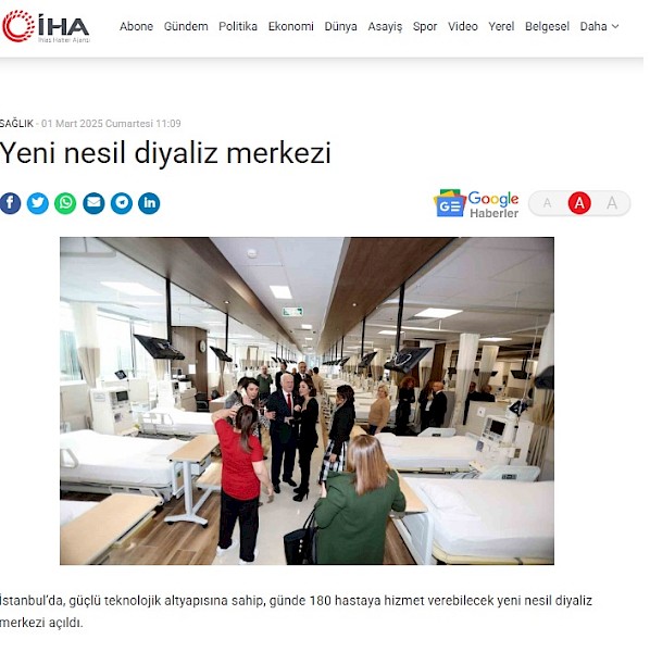 Yeni nesil diyaliz merkezi