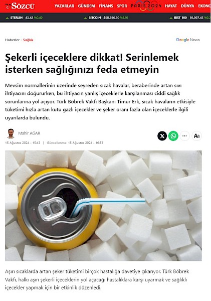 Şekerli içeceklere dikkat! Serinlemek isterken sağlığınızı feda etmeyin