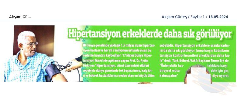 Hipertansiyon Erkeklerde Daha Fazla Görünüyor