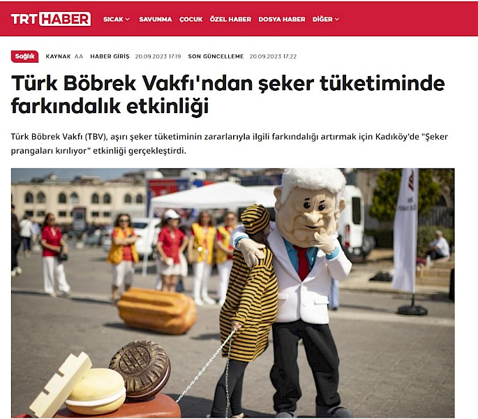 TBV´den Şeker Tüketiminde Farkındalık Etkinliği