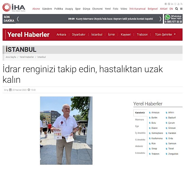 İdrar renginizi takip edin, hastalıktan uzak kalın