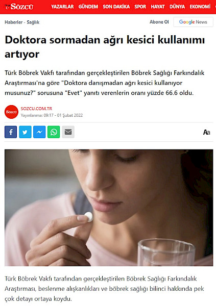 Doktora sormadan ağrı kesici kullanımı artıyor