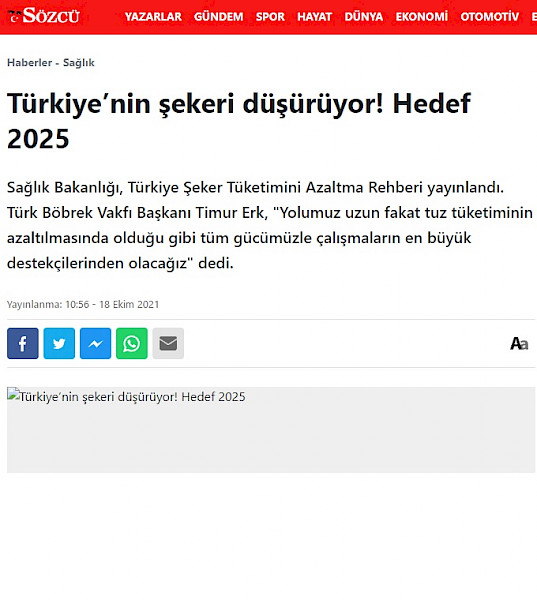 TBV Türkiye’nin şekeri düşürüyor! Hedef 2025