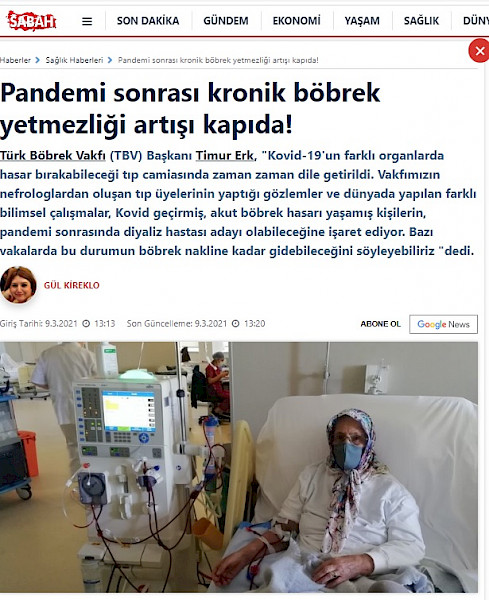 Pandemi sonrası kronik böbrek yetmezliği artışı kapıda!