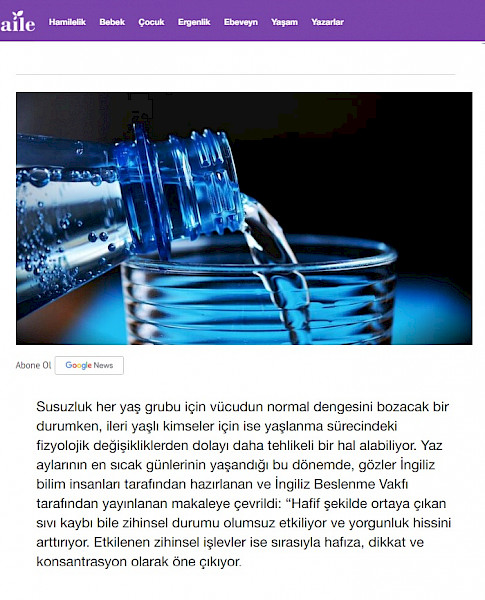 Yetersiz Su Tüketimi Nelere Yol Açabilir?