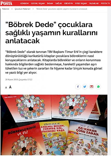Böbrek Dede Çocuklara Sağlıklı Yaşamın Kurallarını Anlatacak